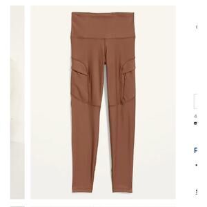 NWOT High-Waisted PowerSoft 7/8-Length Cargo Leggings for Women XS Petite